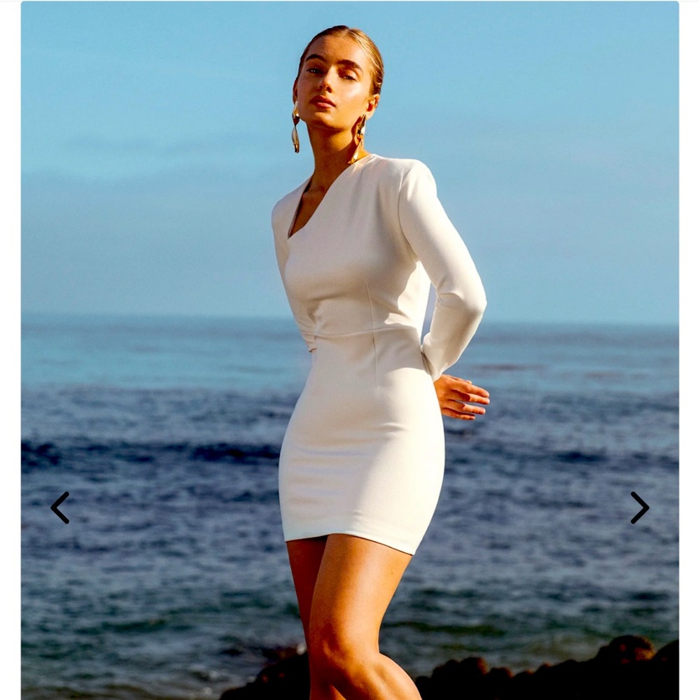 Alieva white cocktail dress